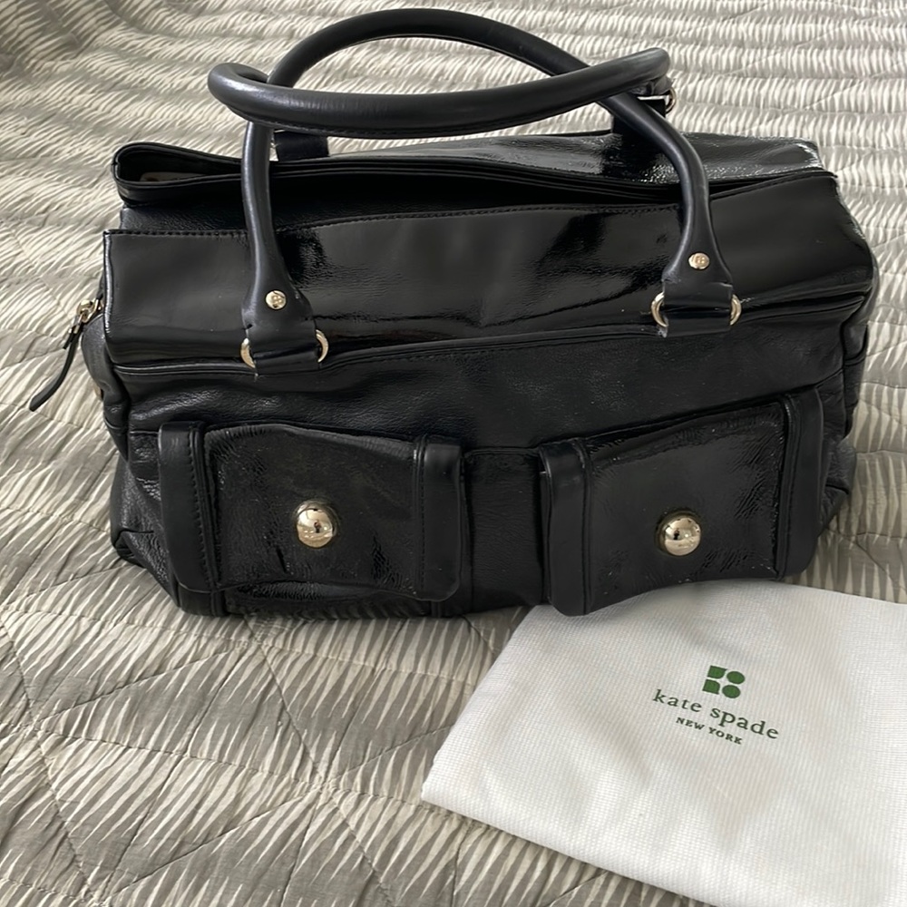 Kate Spade black leather handbag
